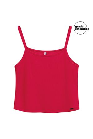 Regata Feminina Básica Com Alças Marialícia Vermelho