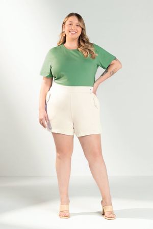Blusa Feminina Básica Ampla Marialícia Verde
