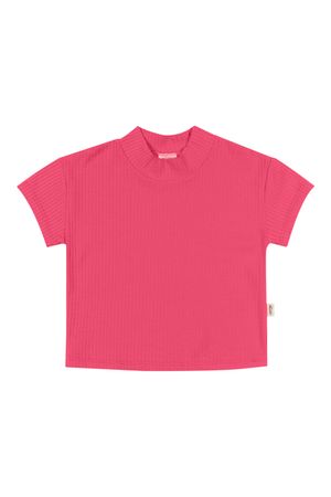 Blusa Infantil Menina Básica Elian Rosa