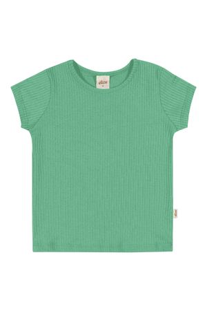Blusa Infantil Menina Básica Elian Verde