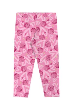 Calça Infantil Menina Estampada Elian Rosa