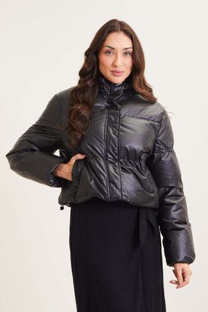 Jaqueta Feminina Puffer Marialícia  Preto