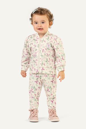 Conjunto Bebê Menina Jaqueta e Calça Poás Colorittá Bege