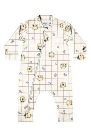 Macacão Bebê Menino Estampado Elian Bege