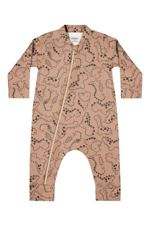 Macacão Bebê Menino Estampado Elian Marrom