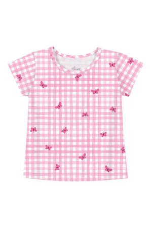 Blusa Infantil Menina Estampada Elian Rosa