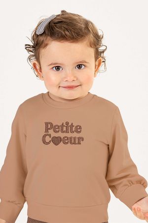 Conjunto Bebê Menina Molecotton Petite Coeur Colorittá Marrom