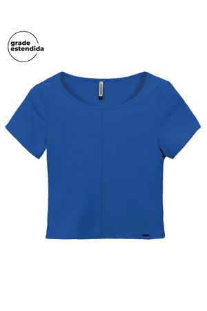 Blusa Feminina Essencial e Moderna Marialícia Azul