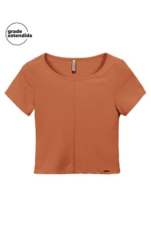 Blusa Feminina Essencial e Moderna Marialícia Marrom