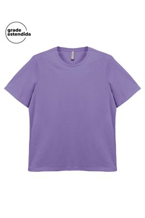 Blusa Feminina Básica Ampla Marialícia Roxo