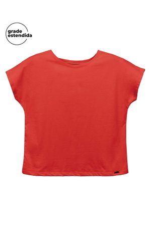 Blusa Feminina Viscose Básica Marialícia  Vermelho