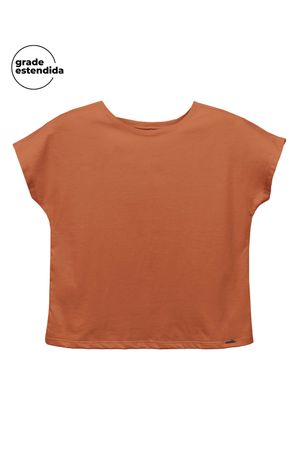 Blusa Feminina Viscose Básica Marialícia  Marrom