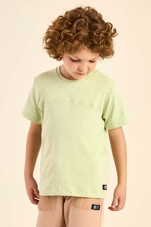 Camiseta Infantil Menino Recortes Colorittá Verde