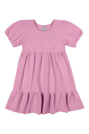 Vestido Infantil Menina com Babado Colorittá Rosa
