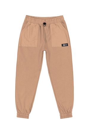 Calça Jogger Infantil Menino Com Bolsos Colorittá Marrom