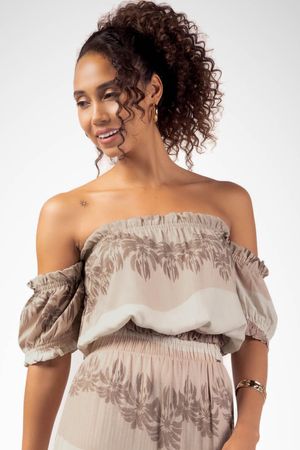Blusa Feminina Ciganinha Marialícia Laranja