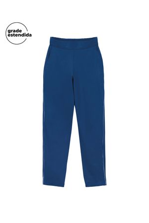 Calça Feminina Moletinho Marialícia Azul