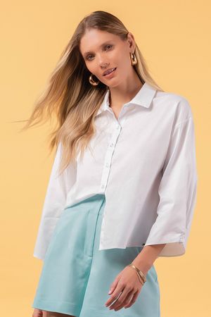 Camisa Feminina Social Marialícia Branco