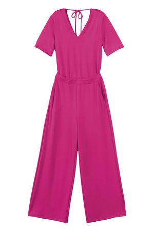 Macacão Feminino Social Moderno Marialícia Rosa