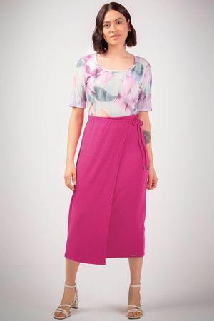 Blusa Feminina Floral Sublimado Marialícia Verde