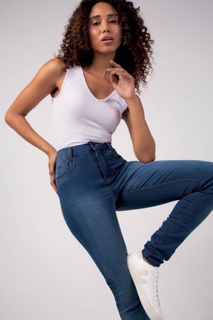 Calça Feminina Skinny Jeans Marialícia Marinho