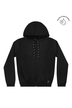 Jaqueta Juvenil Menino Corta-Vento Beats Preto