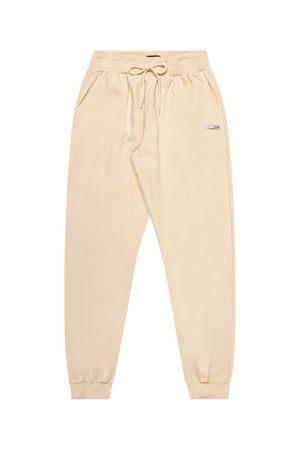 Calça Jogger Juvenil Menina Moletom Básico Beats Bege