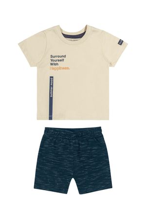 Conjunto Bebê Menino Colorittá Bege