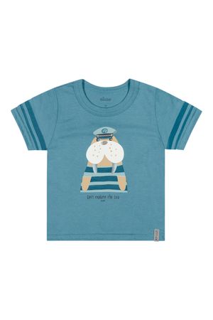 Camiseta Bebê Menino Capitão Elian Verde