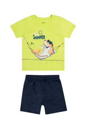Conjunto Bebê Menino Grandes Aventuras Elian Verde