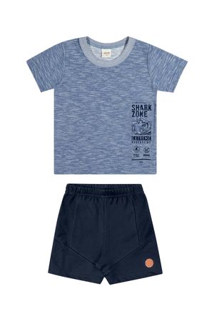 Conjunto Infantil Menino Adrenalina Elian Azul