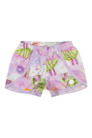 Shorts Infantil Menina Moda Praia Elian Lilás