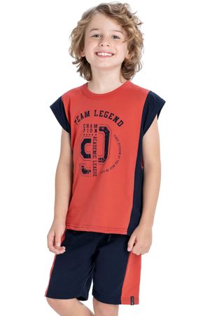 Conjunto Infantil Menino Liga Acadêmica Elian Vermelho