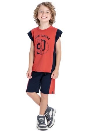 Conjunto Infantil Menino Liga Acadêmica Elian Vermelho