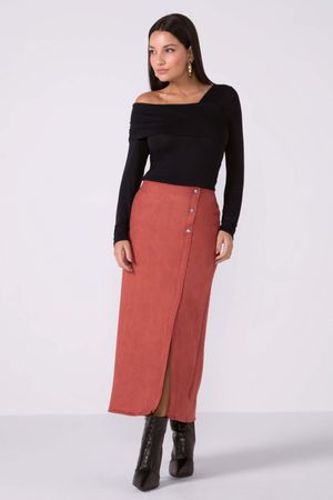 Blusa Feminina Ombro Só Com Franzido Marialícia Preto