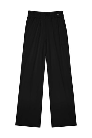 Calça Feminina Pantalona Com Bolso Marialícia Preto