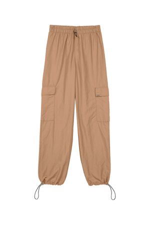 Calça Cargo Feminina Esportiva Impermeável Marialícia Marrom
