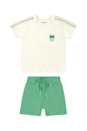 Conjunto Bebê Menino Linho Colorittá Bege