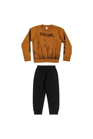 Conjunto Blusão e Calça Lettering Elian