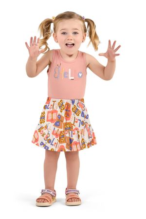Conjunto Infantil Menina Borboletas Elian Rosa