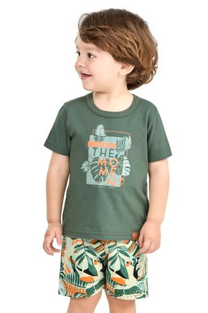 Conjunto Infantil Menino Floresta Elian Verde
