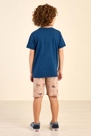 Conjunto Infantil Menino Náutico Elian Azul