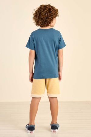 Conjunto Infantil Menino Barco Elian Azul