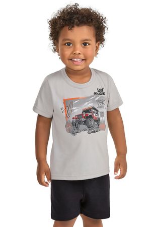Conjunto Infantil Menino Aventura Elian Cinza