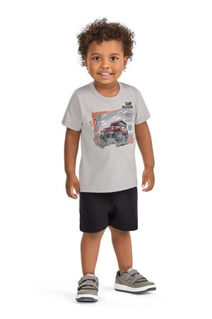 Conjunto Infantil Menino Aventura Elian Cinza
