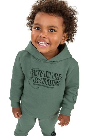 Conjunto Infantil Menino Moletom com Capuz Elian Verde