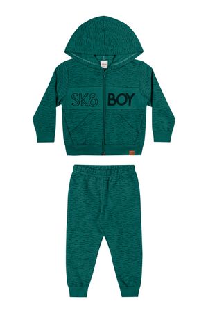 Conjunto Infantil Menino SK8 Elian Verde