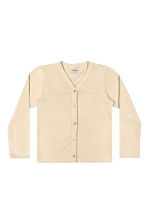 Cardigan Infantil Menina Tricô Elian Bege