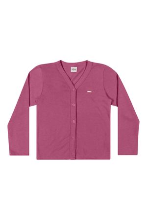 Cardigan Infantil Menina Tricô Elian Roxo