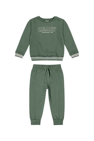 Conjunto Infantil Menino Moletom Colorittá Verde